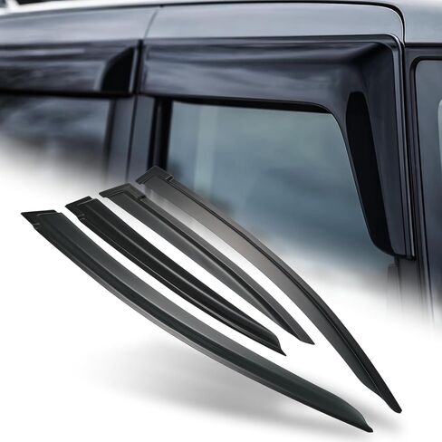 M-AUTO Window Visors Rain Guards Shields Compatible with 05-10 Mitsubishi Endeavor, Tape-On Rain Guards Shields, 4 PCs in Saudi Arabia