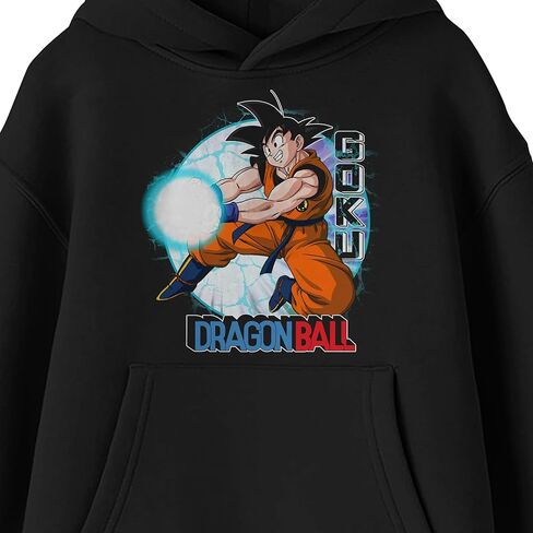 سويت شيرت بقلنسوة بأكمام طويلة من Bioworld Dragon Ball Goku Kamehameha Blast Youth in Kuwait