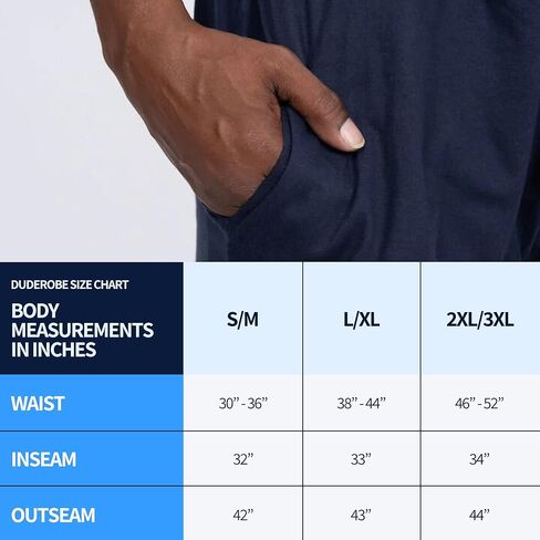 رداء DudeRobe رجالي بغطاء للرأس مقاس S/M باللون الكحلي وسروال رياضي S/M بأرجل مستقيمة وجزء سفلي مفتوح، من Shark Tank! رداء قطني مريح وذو قدرة على الامتصاص بعد الاستحمام in Kuwait