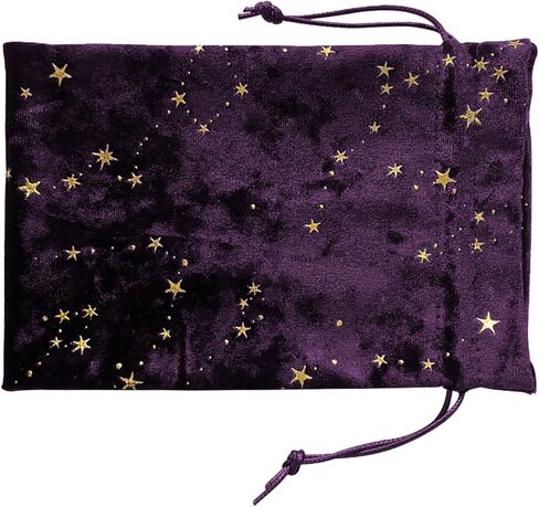 Mini Drawstring Bag, Drawstring Dices Bag Astrolabes Divinations Tarots Card Bag Board Game Mini Flannelette Jewelry Packaging Storage Pouch, Purple in Saudi Arabia