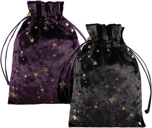 Mini Drawstring Bag, Drawstring Dices Bag Astrolabes Divinations Tarots Card Bag Board Game Mini Flannelette Jewelry Packaging Storage Pouch, Purple in Saudi Arabia