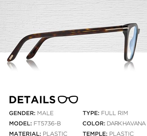 Tom Ford FT5736-B Square Shape Eyeglass Frame With Luxury Eyewear Kit in Saudi Arabia