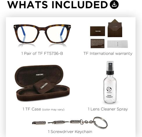 Tom Ford FT5736-B Square Shape Eyeglass Frame With Luxury Eyewear Kit in Saudi Arabia