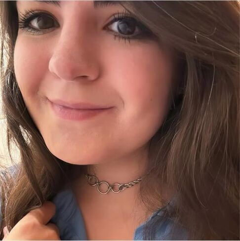Stainless Steel O-Ring Collar Choker Adjustable Cuban Necklace Jewelry Gift for Women in Saudi Arabia