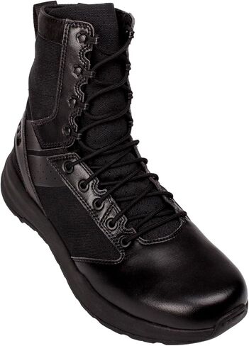 Fusion 8-Inch Tactical Boot, Law Enforcement & Military-Grade Combat Boot with Slip-Resistant Outsole, Lightweight, Protective Performance Footwear, Black in Saudi Arabia