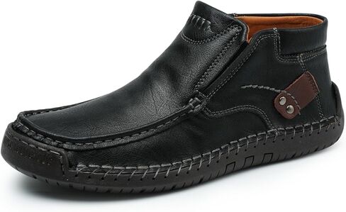 الرجال اللباس الكلاسيكي Chukka الأحذية المتسكعون عادية الانزلاق على أحذية كاجوال في الهواء الطلق للرجال القيادة السفر أحذية مشي للذكور الكبار in Kuwait