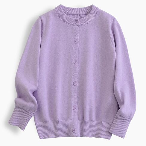 ACESTAR Boys Girls Cardigan Sweater Cotton School Uniforms Solid Kids Long Sleeve Button Down Sweaters Knit Tops, 3T-12Years in Saudi Arabia