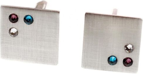 Father's Day Personalized Sterling Silver Cufflinks with Birthstones Custom Engraved Men’s Dress Shirt Cufflinks Gift for Dad Grandpa from Kids Wife in Kuwait