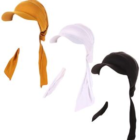 Pre-Tied Chemo Headwear Turbans for Women Long Bandana Head Scarf Headwraps Cancer Outdoor Sun Visor Hats