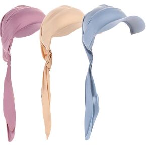 Pre-Tied Chemo Headwear Turbans for Women Long Bandana Head Scarf Headwraps Cancer Outdoor Sun Visor Hats