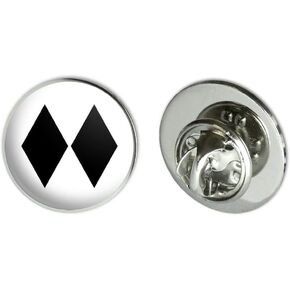Double Black Diamond Skiing Experts Only Metal 0.75" Lapel Hat Pin Tie Tack Pinback