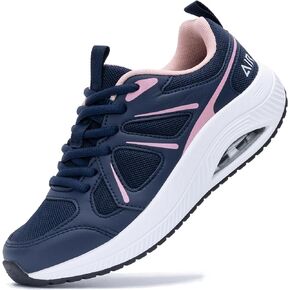 QAUPPE Womens Walking Shoes with Arch Support Athletic Orthotic Sneakers for Women Foot Pain Relief