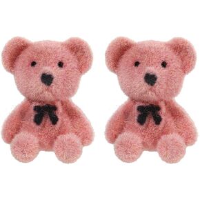 Cute Flocking Bear Rabbit Earrings Stud Fashion Jewelry Animal Stud Earrings Dainty Earring for Women Girls