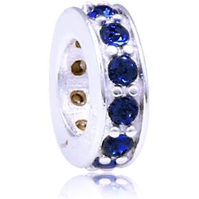 Shining Spacer Charm 925 Sterling Silver Gift Beads Charm fit for Pandora Charms Bracelets