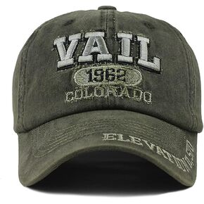 Vintage Baseball Cap 100% Cotton Sun Hat Washed Denim Trucker Cap Embroidery Vail for Men Women Adjustable Size