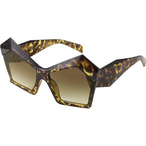 FEISEDY Fashion Oversized Irregular Cat Eye Sunglasses Women Men Retro Gradient Shades Candy Color B2838