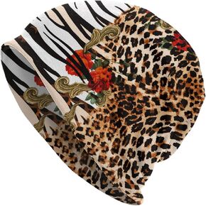 Cool Animal Tiger Unisex Adult Beanie Hat Winter Outdoor Slouchy Warm Hat Printing Skull Cap