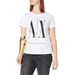 A|X ARMANI EXCHANGE Women's Icon Project Logo Boyfriend Fit Crewneck Tee in Saudi Arabia