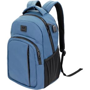 WOLT Laptop Backpack for Men Women for 15.6 Inch and 17 Inch Notebook, Travel Backpack Carry On Flight Approved with Computer Compartment, College Bookbag with USB Charging Port (Green)