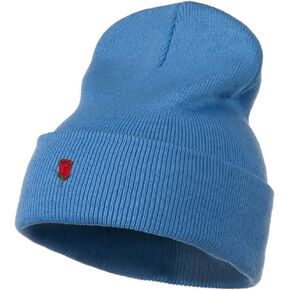 e4Hats.com Mini Rose Embroidered Long Beanie