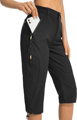 شورت نسائي من Jessie Kidden للمشي لمسافات طويلة، شورت جولف نشط قابل للتمدد مع جيوب، شورت خفيف الوزن سريع الجفاف للنساء in Kuwait