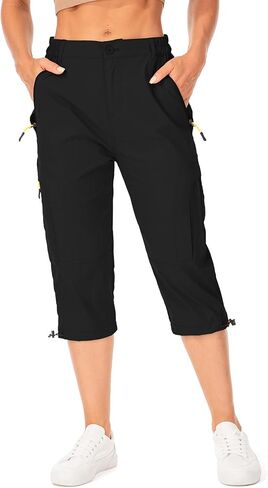 شورت نسائي من Jessie Kidden للمشي لمسافات طويلة، شورت جولف نشط قابل للتمدد مع جيوب، شورت خفيف الوزن سريع الجفاف للنساء in Kuwait