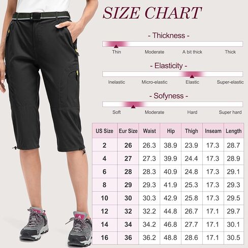 شورت نسائي من Jessie Kidden للمشي لمسافات طويلة، شورت جولف نشط قابل للتمدد مع جيوب، شورت خفيف الوزن سريع الجفاف للنساء in Kuwait