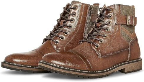 Steve Madden Teetr Boots for Men - Synthetic Leather Upper - Synthetic Lining - EVA Lug Outsole - Round Toe in Saudi Arabia