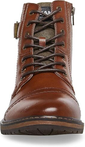 Steve Madden Teetr Boots for Men - Synthetic Leather Upper - Synthetic Lining - EVA Lug Outsole - Round Toe in Saudi Arabia