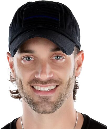 Funky Junque Mens Baseball Cap Low Profile Adjustable Distressed Patch Dad Hat in Saudi Arabia