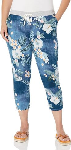 Avenue Women's Plus Size Pant Jenny Knit Crop in Saudi Arabia