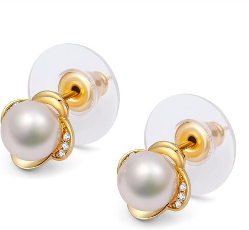 Velvique Pearl Stud Earrings in Saudi Arabia