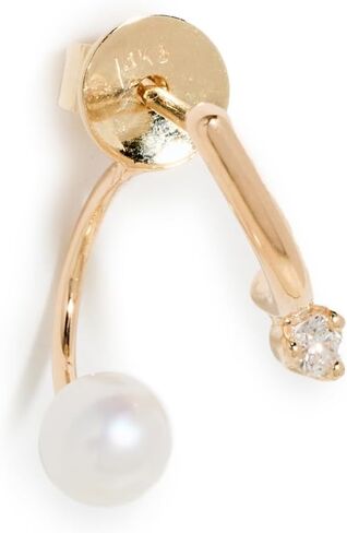 قرط واحد مرصع بخطاف عيار 14 للنساء in Kuwait