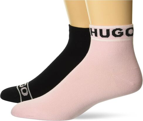 HUGO Women's 2-Pack Line Logo Short Socks in Saudi Arabia