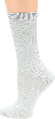 جوارب MIRMARU النسائية اليومية المكونة من 4 أزواج من الجوارب القطنية ذات الألوان الصلبة. in Kuwait