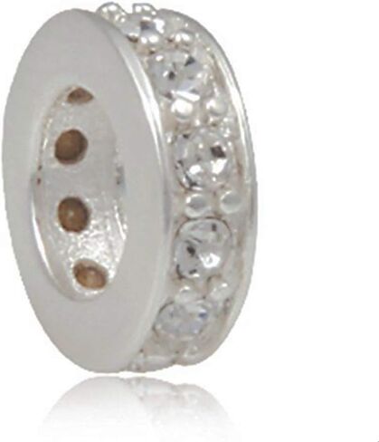 Shining Spacer Charm 925 Sterling Silver Gift Beads Charm fit for Pandora Charms Bracelets in Kuwait