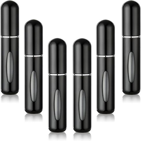 6PCS Refillable Perfume Bottle Travel, Pocket Perfume Dispenser, Atomizadores Para Perfume and Cologne Travel Bottle, Portable Cologne Sprayer to Carry Around in Saudi Arabia