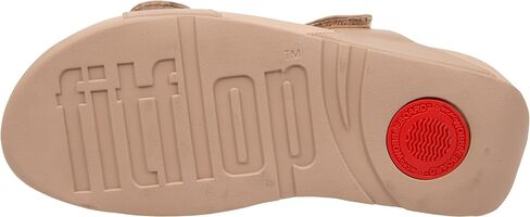 FitFlop FV6137-080 LULU Adjustable Leather Slides Beige US10 in Saudi Arabia