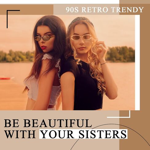 3 Pairs 90s Style Vintage Polarized Retro Oval Sunglasses for Women Small Trendy Fashion Eye Glasses for Driving in Saudi Arabia