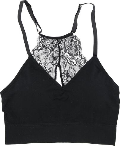 Marilyn Monroe Intimates Women's Sexy Bralette with Lacey Racer Back (2 Bras) in Saudi Arabia