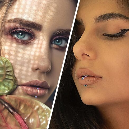 Stuppendux 16G قمم مستديرة ومخروطية من الفولاذ المقاوم للصدأ على شكل حرف U متعددة الوظائف حلقات الشفاه حلقات الأذن الأنف ترصيع أقراط الغضروف مسامير ثقب المجوهرات للنساء والرجال in Kuwait