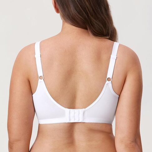 DELIMIRA Women's Wireless Plus Size Comfort Cotton Full Coverage Unlined Bra in Saudi Arabia