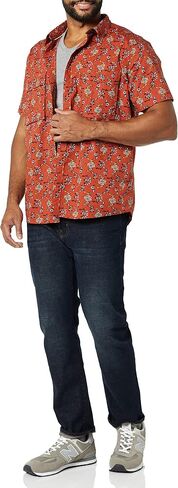 Amazon Essentials Men's Standard-Fit Short-Sleeve Two-Pocket Utility Shirt (Previously Goodthreads) in Saudi Arabia