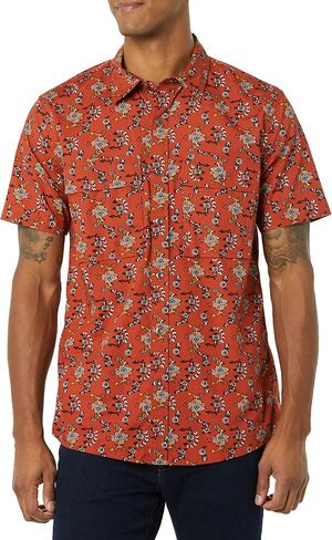 Amazon Essentials Men's Standard-Fit Short-Sleeve Two-Pocket Utility Shirt (Previously Goodthreads) in Saudi Arabia