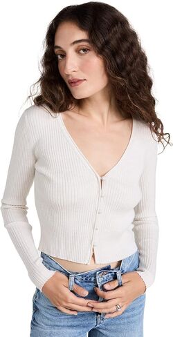 Rebecca Taylor Women's Rib Merino Cropped Cardigan in Kuwait