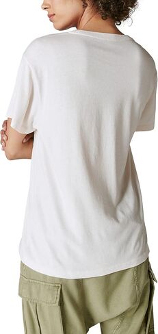 تي شيرت نسائي من Lucky Brand بتصميم Sundial Bouquest Boyfriend in Saudi Arabia