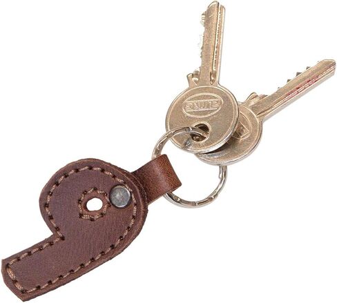 Hide & Drink, Leather Number Keychain/Key Ring/School & Office Accessories, Handmade Includes 101 Year Warranty :: Bourbon Brown (Number 9) in Saudi Arabia