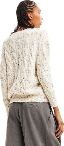 Desigual Women's Woman Flat Knit Thick Gauge Pullover in Saudi Arabia