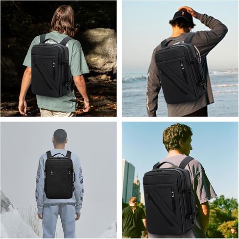 Solim Anti-theft Laptop Backpack,Business Travel Backpack Fit 15.6 Inch Durable Water Resistant Computer Bag with USB Charging Port for Men, Black, One Size, Travel Backpacks in Kuwait