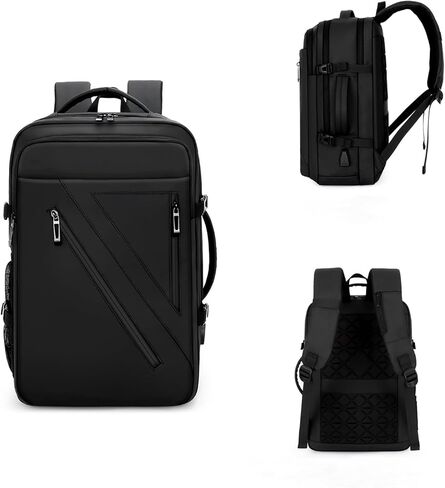 Solim Anti-theft Laptop Backpack,Business Travel Backpack Fit 15.6 Inch Durable Water Resistant Computer Bag with USB Charging Port for Men, Black, One Size, Travel Backpacks in Kuwait